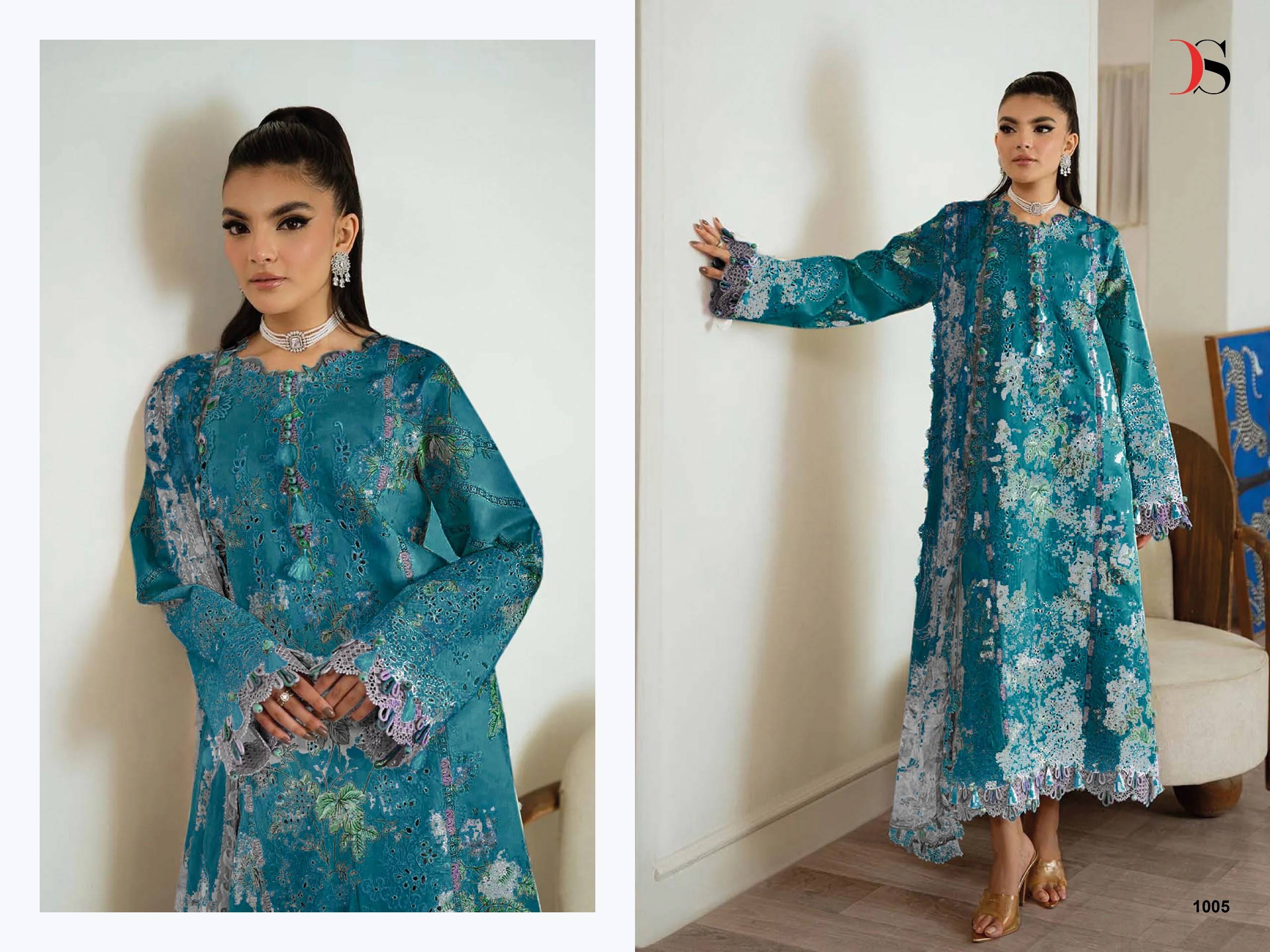 Jade Premium-5 BY DEEPSY SUITS 1001 To 1008 Series Indian Traditional casual wear Pakistani Pure Lawn dresses At Wholesale Price